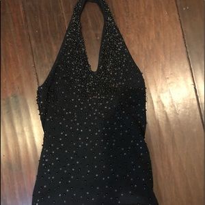 Black Beaded Top